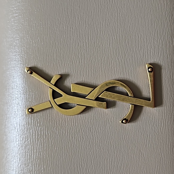 Authentic YSL sunset medium bag in nude smooth leather - Picture 5 of 16